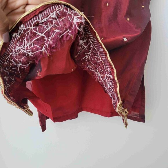 Womens Maxi Skirt And Top Set Short Sleeves Traditional Style Size Small & XL - Picture 8 of 14